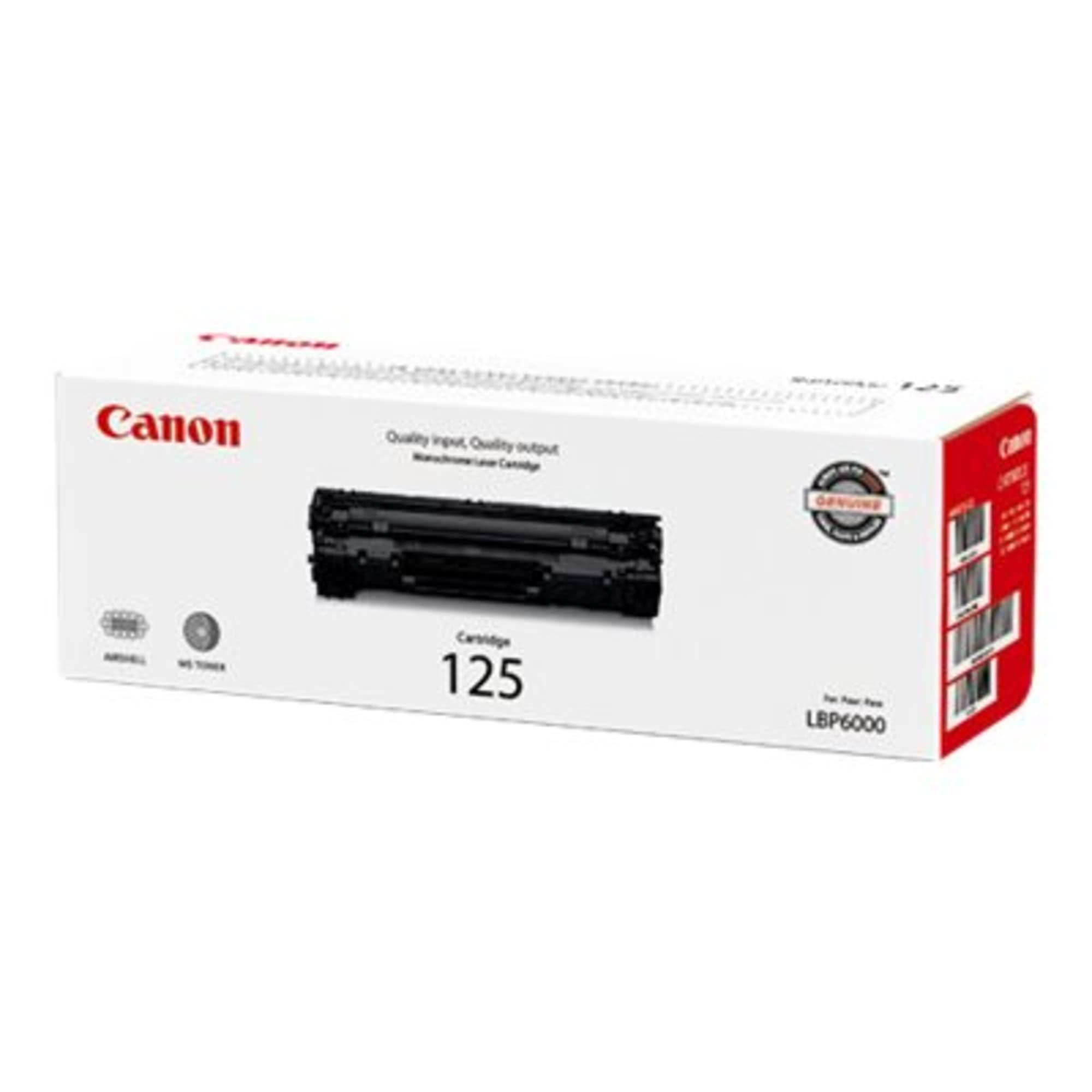 Amazon.com: CANON CARTRIDGE 125 BLACK TONER - FOR CANON